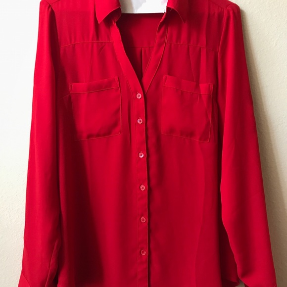 Express Tops - Express Red Portfolio Shirt